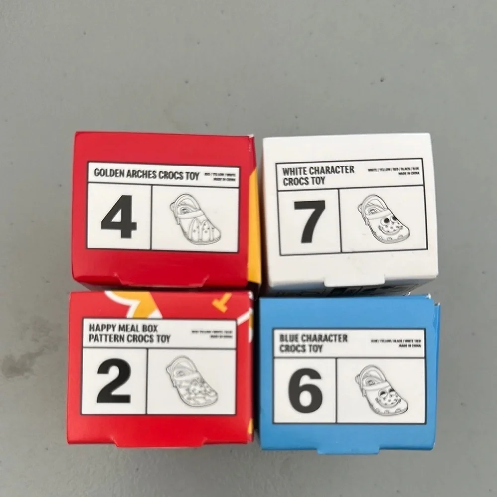 McDonald’s Mini Crocs Keychain Colorful Crocs Toy Set
